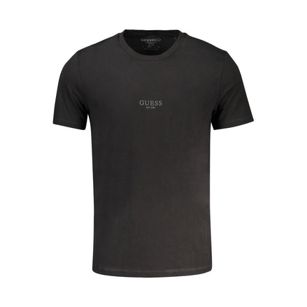 Guess Jeans Nero Cotton Men T-Shirt