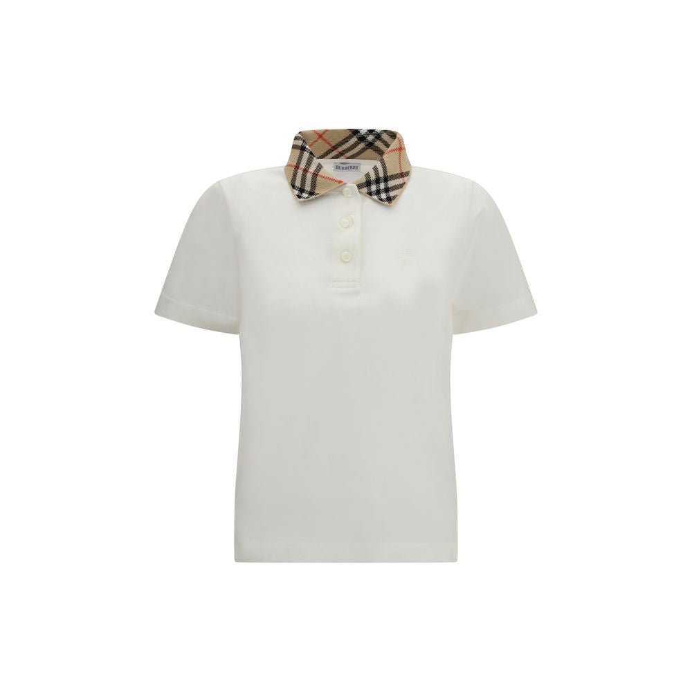Polo Burberry en coton blanc