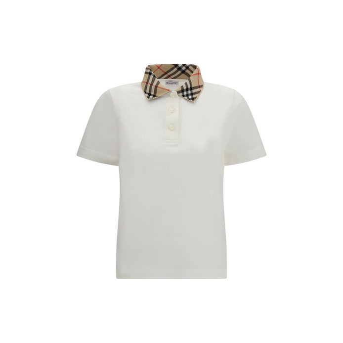 Polo Burberry en coton blanc
