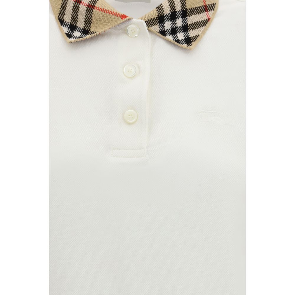 Polo Burberry en coton blanc