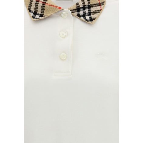 Polo Burberry en coton blanc
