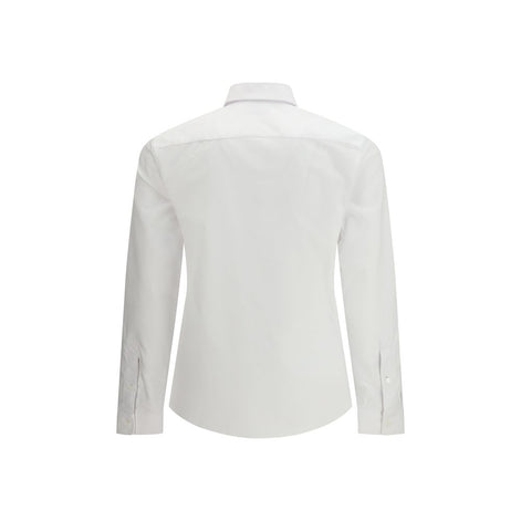 Burberry White Cotton Dress Shirt