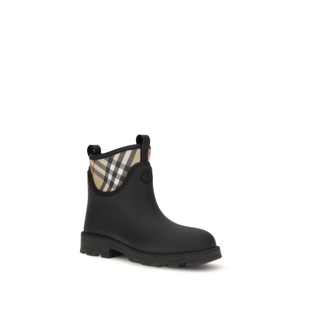 Bottines Burberry en caoutchouc noir
