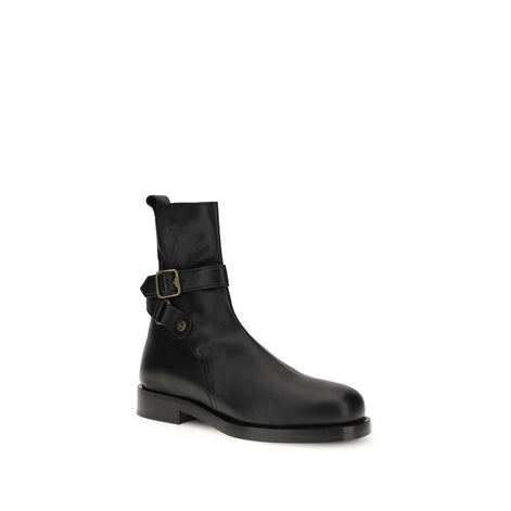 Bottines Burberry Bos Taurus en cuir de veau noir