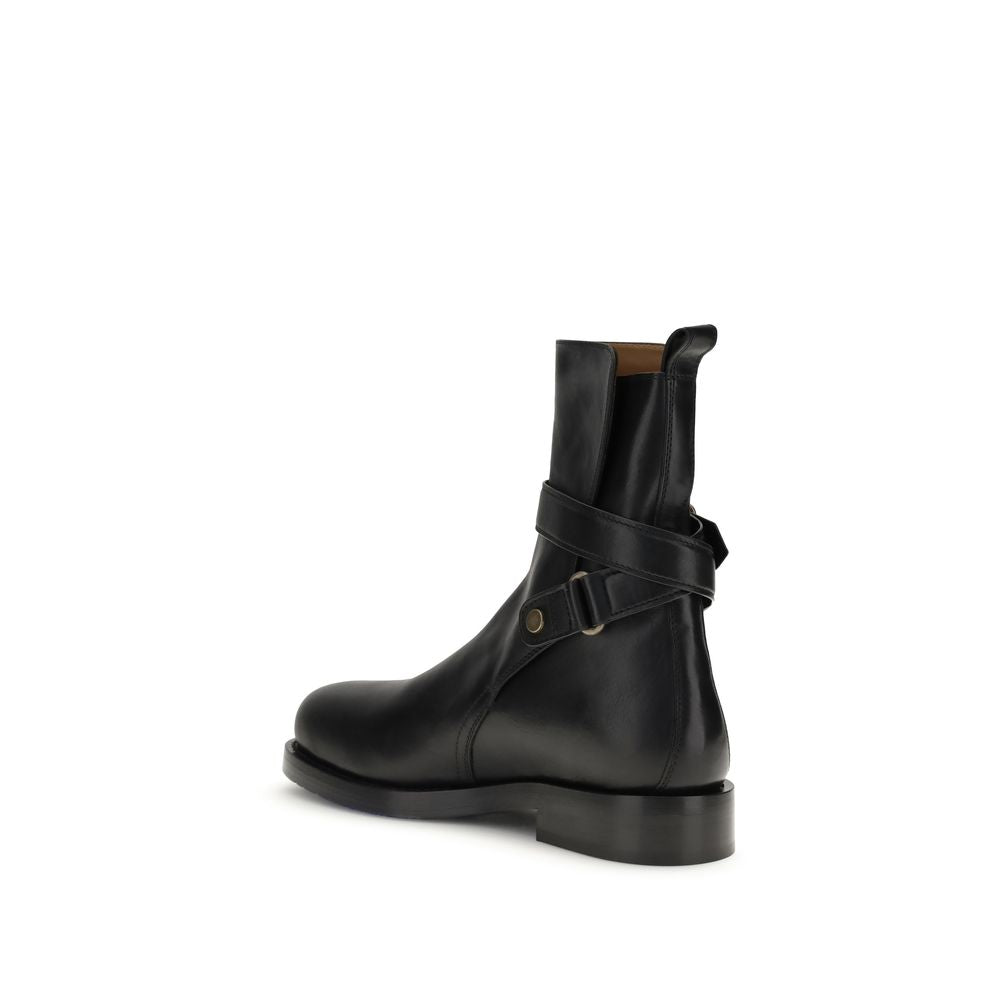 Bottines Burberry Bos Taurus en cuir de veau noir