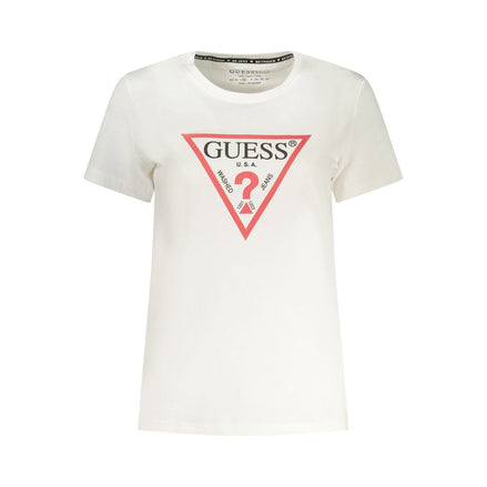 Guess Jeans Bianco Cotton Women T-Shirt Guess Jeans