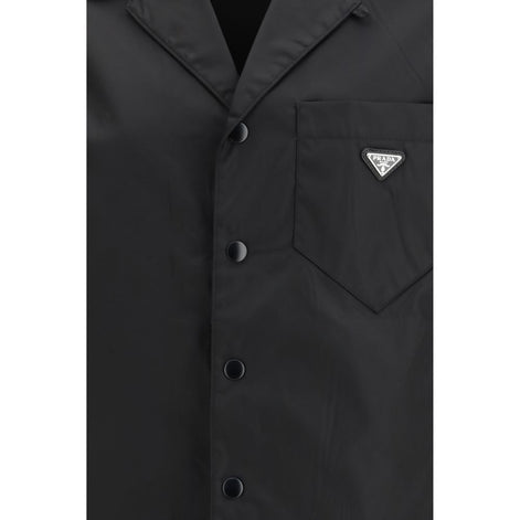 Prada Black Recycled Polyamide Shortsleeve Shirt