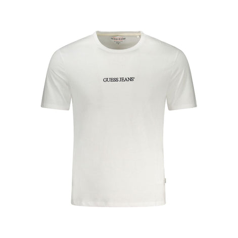 Guess Jeans Bianco Cotton Men T-Shirt Guess Jeans