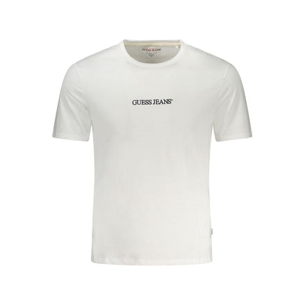 Guess Jeans Bianco Cotton Men T-Shirt Guess Jeans