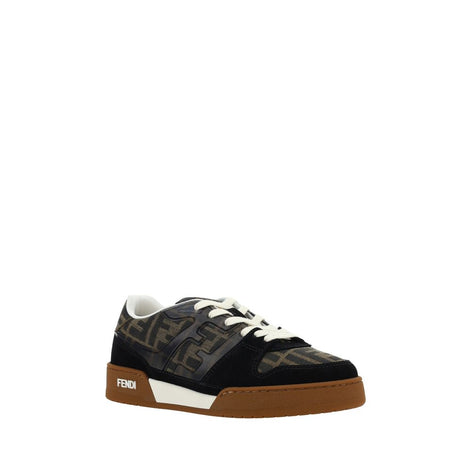 Fendi Brown Calf Leather Bos Taurus Sneakers Fendi