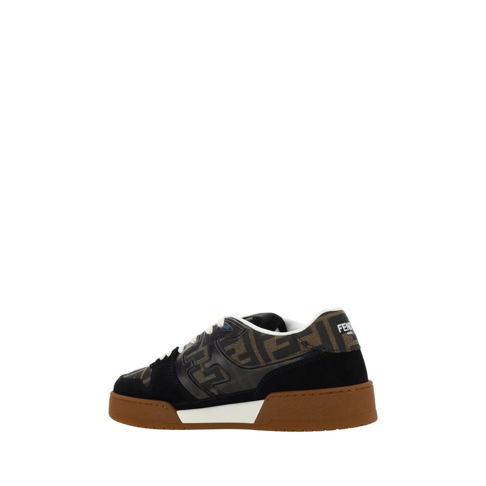 Fendi Brown Calf Leather Bos Taurus Sneakers Fendi