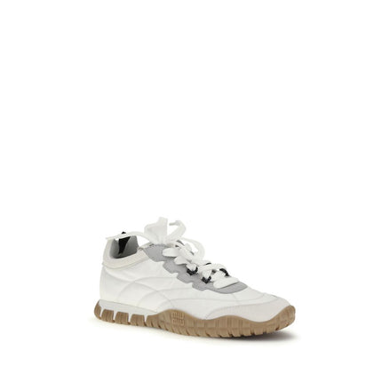 Baskets de sport blanches en polyamide Miu Miu