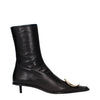 Jil Sander Black Leather Ankle Boots