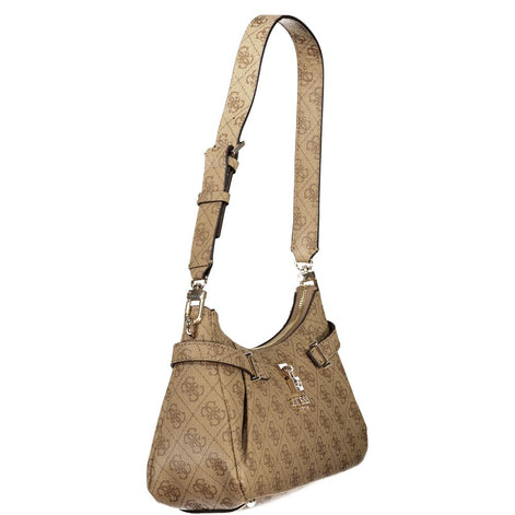 Guess Jeans Beige Polyurethane Women Handbag Guess Jeans