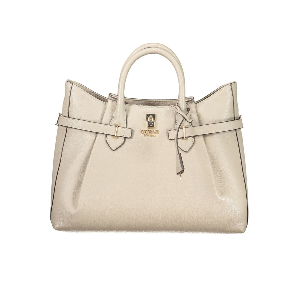 Guess Jeans Beige Polyurethane Women's Handbag Guess Jeans