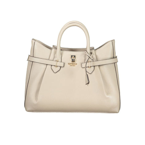 Guess Jeans Beige Polyurethane Women's Handbag Guess Jeans