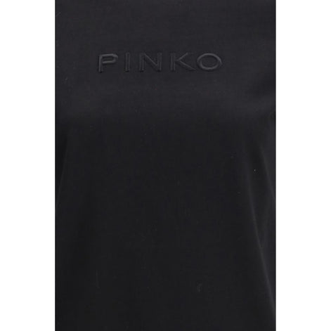 PINKO Black Cotton T-Shirt PINKO