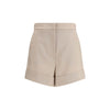 Max Mara Bicolor Fleece Wool Short And Mini Shorts