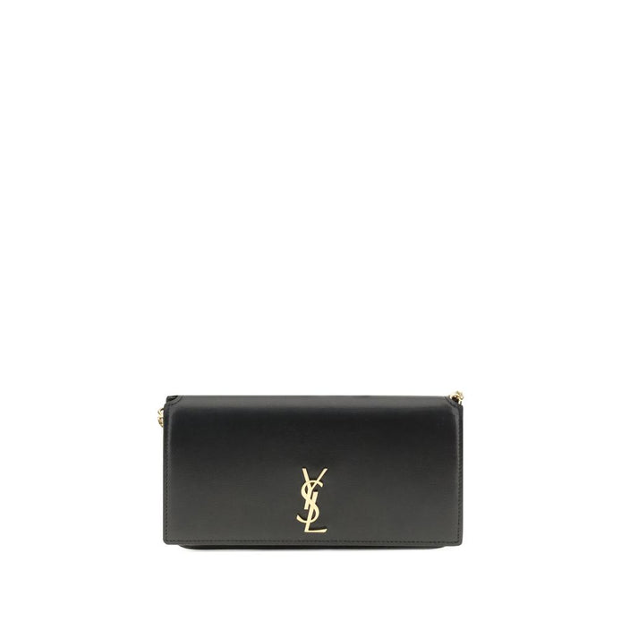 Saint Laurent Black Calf Leather Bos Taurus Shoulder Bag