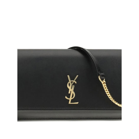 Saint Laurent Black Calf Leather Bos Taurus Shoulder Bag