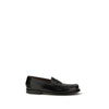 Prada Black Calf Leather Bos Taurus Slip-On Loafers Prada