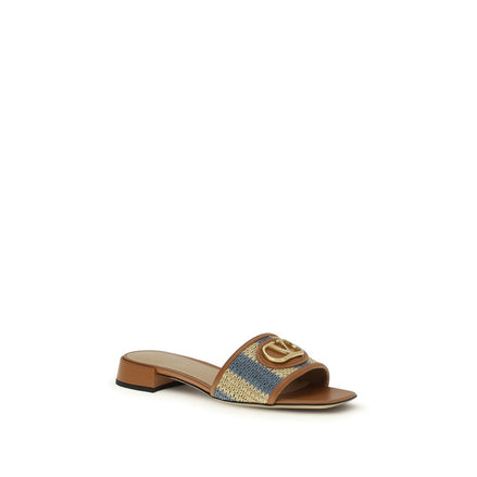 Valentino Garavani Multicolor Calf Leather Bos Taurus Sandals Valentino Garavani