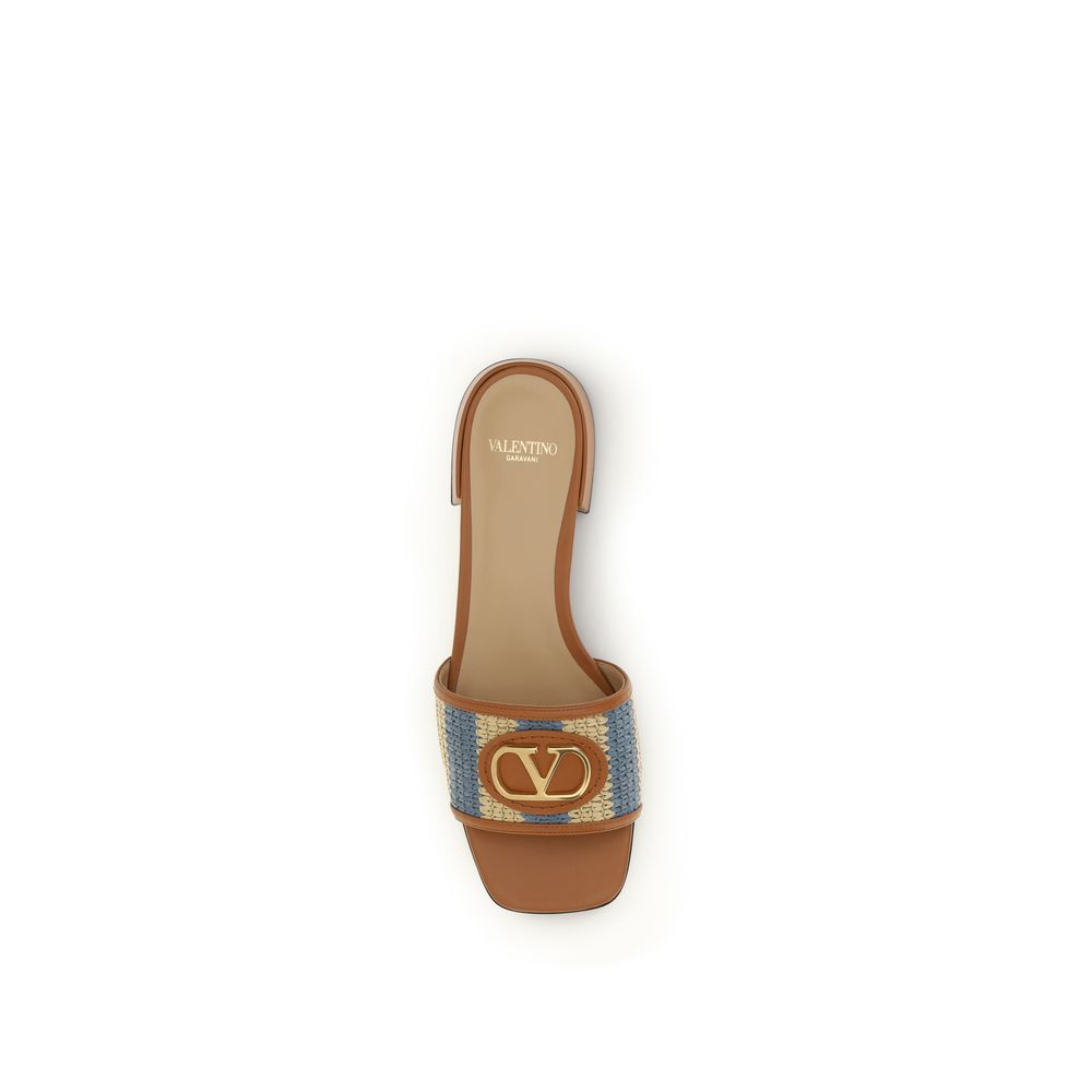 Valentino Garavani Multicolor Calf Leather Bos Taurus Sandals Valentino Garavani