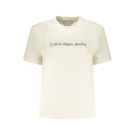 Calvin Klein Beige Cotton Women T-Shirt Calvin Klein