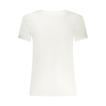 Guess Jeans White Cotton Men's V-Neck T-Shirt Guess Jeans