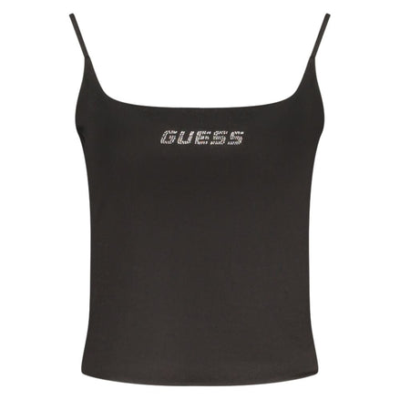 Guess Jeans Black Cotton Women's Tank Top Guess Jeans