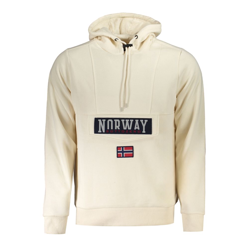 Norway 1963 Beige Cotton Men's Sweatshirt Hoodie Norway 1963