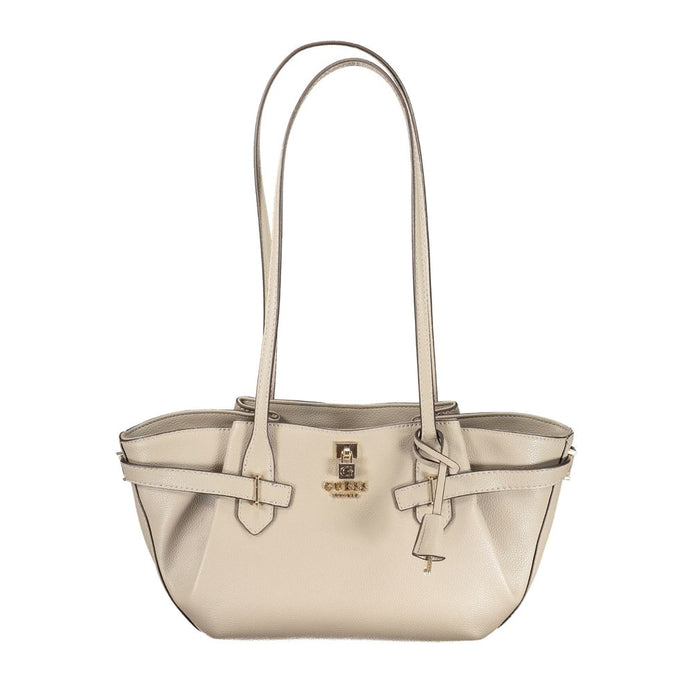 Guess Jeans Beige Polyurethane Women Handbag