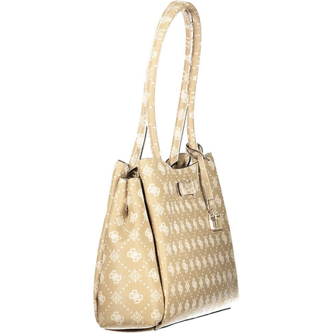 Guess Jeans Beige Polyurethane Women Handbag