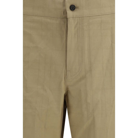 Burberry Beige Cotton Casual Pants