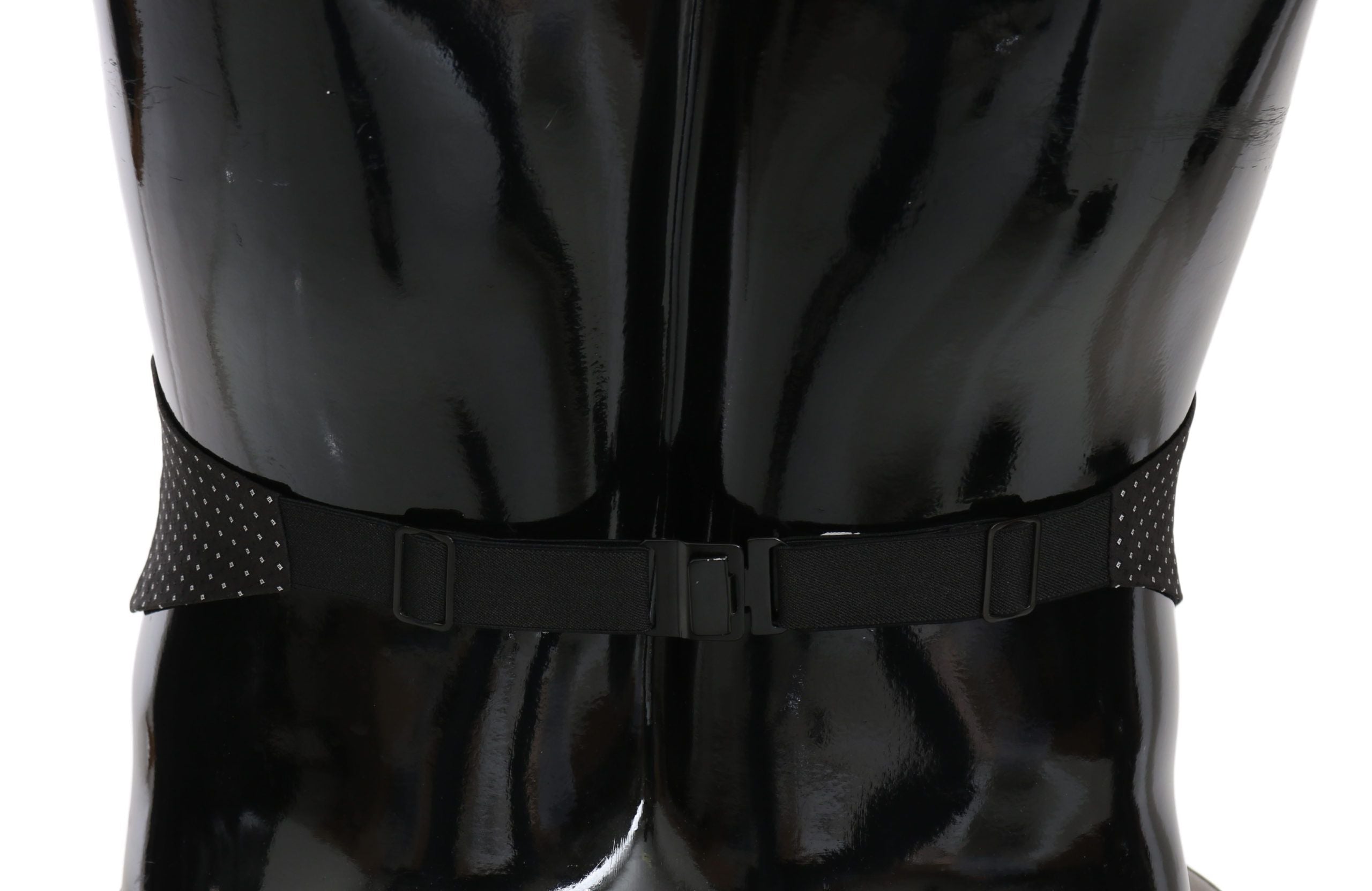 Dolce & Gabbana Black Dotted Waist Belt Silk Cummerbund Dolce & Gabbana