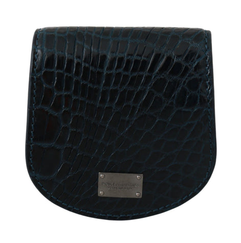Dolce & Gabbana Blue Exotic Skins Condom Case Holder Pocket Dolce & Gabbana