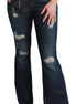 Dolce & Gabbana Blue Denim Cotton Stretch Flared Jeans Dolce & Gabbana