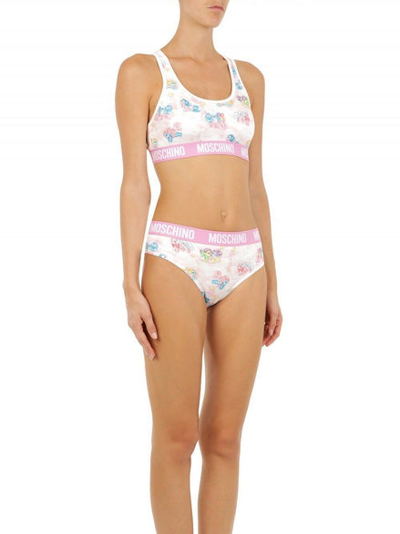 Moschino White Two-Piece Sleepwear My Little Pony Bikini Moschino