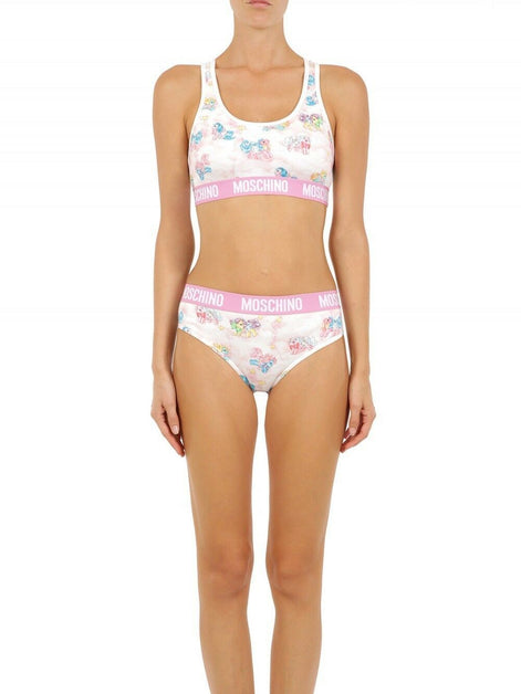 Moschino White Two-Piece Sleepwear My Little Pony Bikini Moschino
