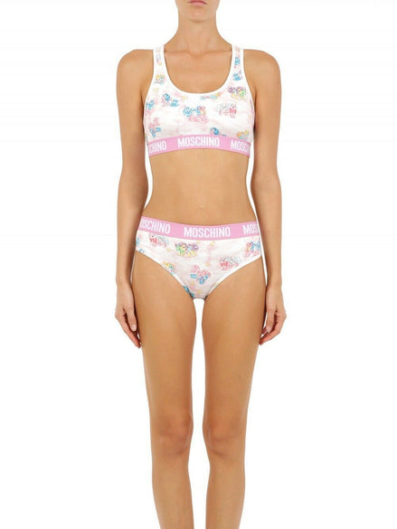 Moschino White Two-Piece Sleepwear My Little Pony Bikini Moschino