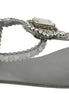 Dolce & Gabbana Silver Crystal Sandals Flip Flops Shoes Dolce & Gabbana