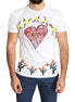 Dolce & Gabbana White Saint Valentine Print Cotton Men T-shirt Dolce & Gabbana