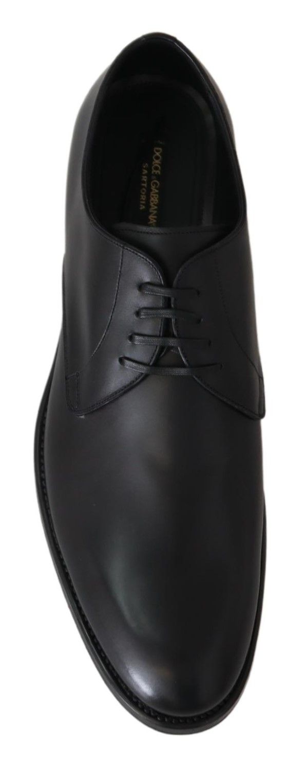 Dolce & Gabbana Black Leather SARTORIA Hand Made Shoes Dolce & Gabbana