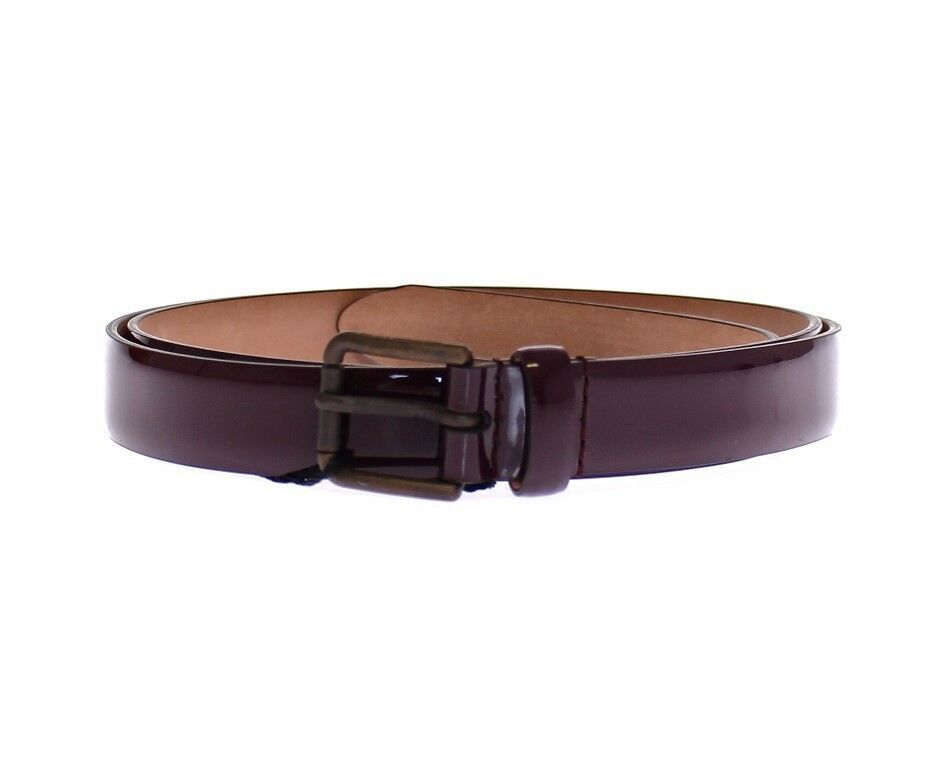 Dolce & Gabbana Purple Leather Logo Cintura Gürtel Belt Dolce & Gabbana