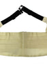 Dolce & Gabbana White Waist Silk Cummerbund Belt Dolce & Gabbana