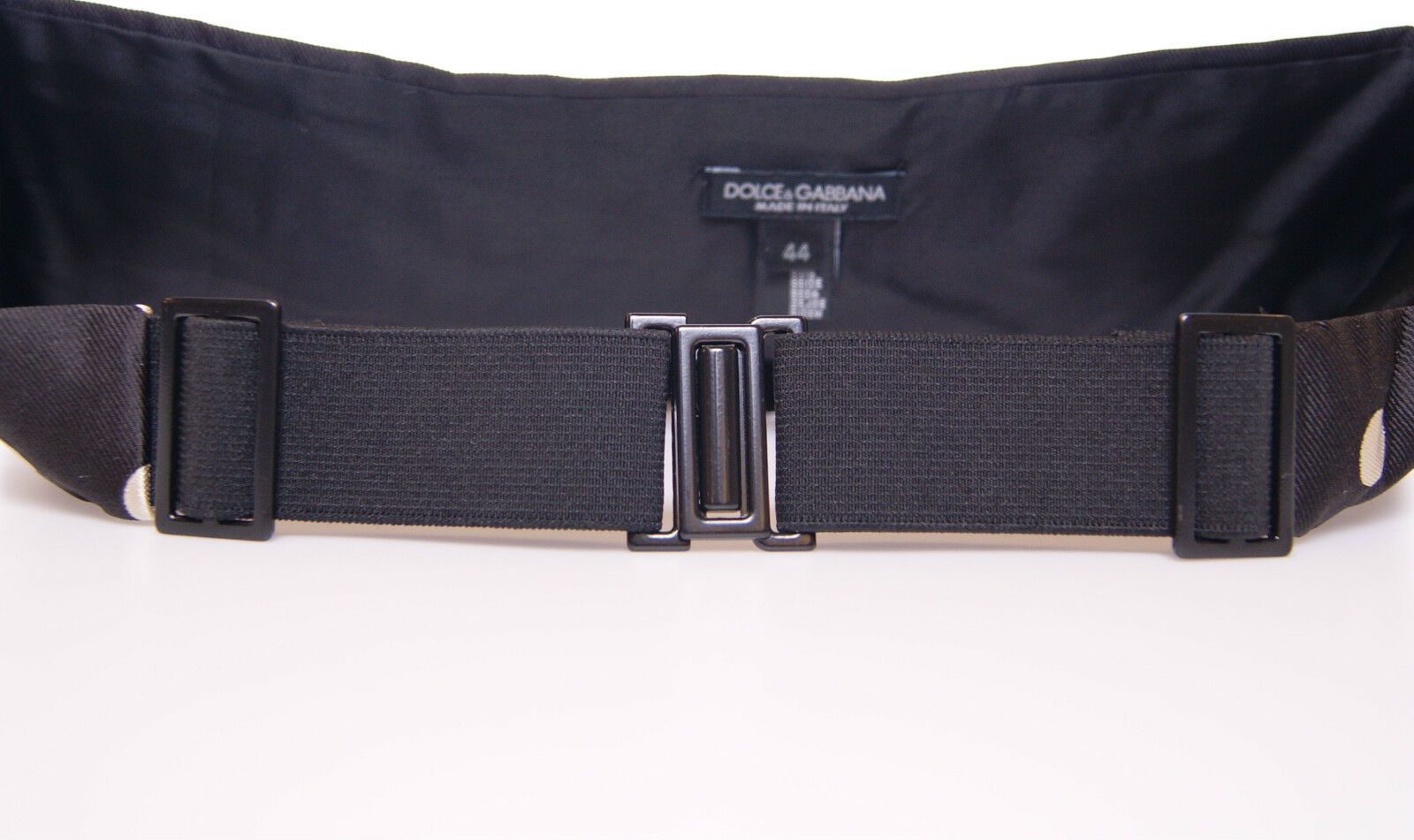 Dolce & Gabbana Black Waist Smoking Tuxedo Cummerbund Belt Dolce & Gabbana