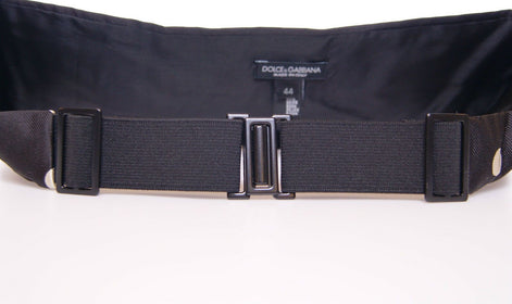 Dolce & Gabbana Black Waist Smoking Tuxedo Cummerbund Belt Dolce & Gabbana