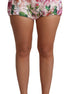 Dolce & Gabbana Pink Cotton Floral Print Hot Pants Short Dolce & Gabbana