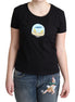 Moschino Black Printed Cotton Short Sleeves T-shirt Moschino