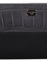 Dolce & Gabbana Black Zip Around Continental Clutch Leather Wallet Dolce & Gabbana